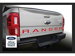 Tailgate Insert Letters; Red (19-23 Ranger)