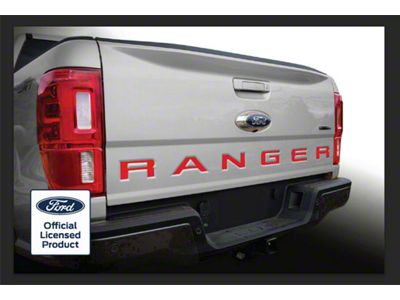 Tailgate Insert Letters; Red (19-23 Ranger)