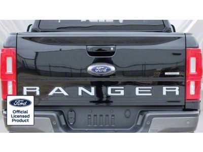 Tailgate Insert Letters; Silver Metallic (19-23 Ranger)