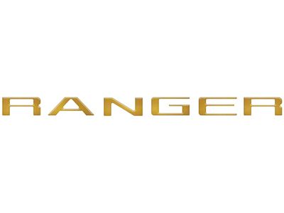 Tailgate Letter Inserts; Cyber Orange (24-25 Ranger)