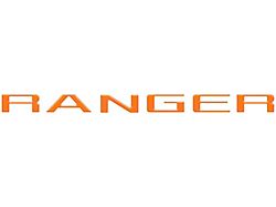 Tailgate Letter Inserts; Gloss Orange (24-25 Ranger)