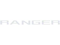 Tailgate Letter Inserts; Gloss White (24-26 Ranger)