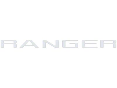Tailgate Letter Inserts; Gloss White (2024 Ranger)