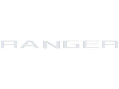 Tailgate Letter Inserts; Gloss White (24-25 Ranger)