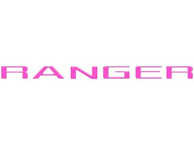 Tailgate Letter Inserts; Hot Pink (24-25 Ranger)