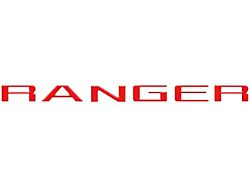 Tailgate Letter Inserts; Race Red (24-25 Ranger)