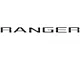 Tailgate Letter Inserts; Raw Carbon Fiber (2024 Ranger)