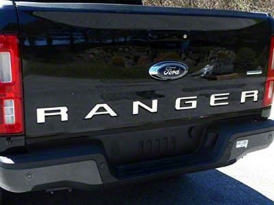 Tailgate Letter Inserts; Stainless Steel (19-24 Ranger)
