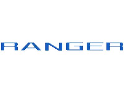 Tailgate Letter Inserts; Velocity Blue (2024 Ranger)