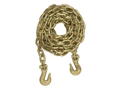 Transport Binder Safety Chain with Two Clevis Hooks; 20-Foot; 26,400 lb.