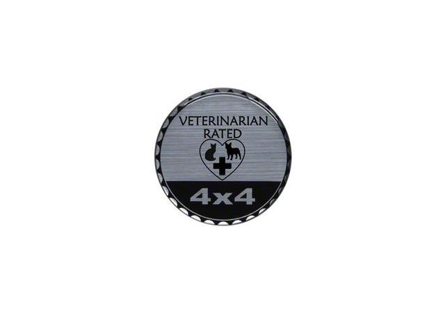 Veterinarian Rated Badge (Universal; Some Adaptation May Be Required)