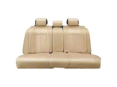 Voris Series Front and Rear Seat Covers; Beige (Universal; Some Adaptation May Be Required)
