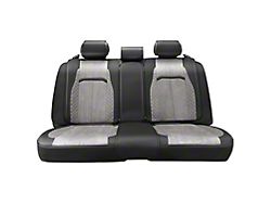 Voris Series Front and Rear Seat Covers; Gray/Black (Universal; Some Adaptation May Be Required)