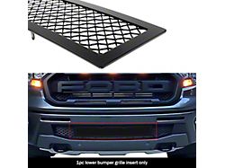 Wire Mesh Lower Bumper Grille Overlay; Black (19-23 Ranger w/o Adaptive Cruise Control)