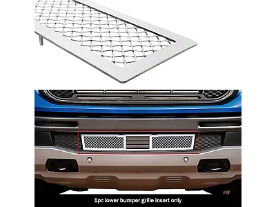 Fits 2020-2023 Ford Explorer King Ranch/XLT Upper Stainless Black Mesh Fits 2020-2023 Ford Explorer King Ranch/XLT Upper Stainless Black Mesh