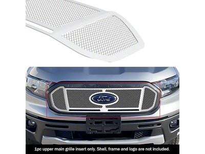 Wire Mesh Upper Overlay Grille; Polished (19-23 Ranger, Excluding Lariat)