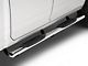 Raptor Series 4-Inch Straight Oval Nerf Side Step Bars; Polished Stainless Steel (09-18 RAM 1500)