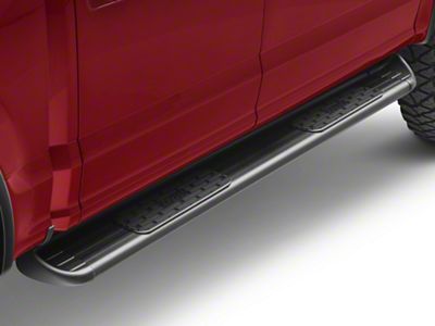 Raptor Series 7-Inch SSR Stainless Steel Running Boards; Textured Black (15-23 F-150 SuperCab, SuperCrew)