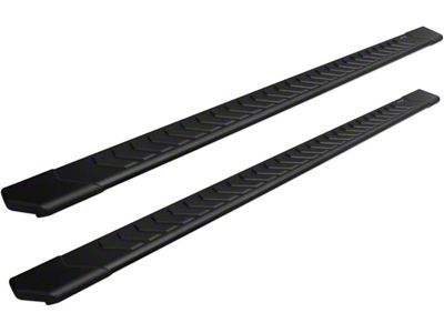 Raptor Series 5-Inch OEM Style Full Tread Slide Track Running Boards; Black Textured (15-22 Canyon Crew Cab)