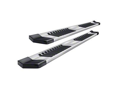 Raptor Series 6-Inch OEM Style Slide Track Running Boards; Brushed Aluminum (15-22 Canyon Crew Cab)