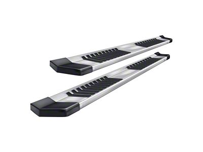 Raptor Series 6-Inch OEM Style Slide Track Running Boards; Brushed Aluminum (15-22 Colorado Crew Cab)