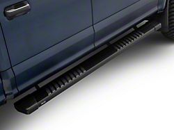 Raptor Series 6-Inch OEM Style Slide Track Running Boards; Black Textured (15-25 F-150 SuperCrew)