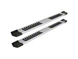 Raptor Series 6-Inch OEM Style Slide Track Running Boards; Brushed Aluminum (15-26 F-150 Regular Cab)