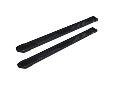 Raptor Series 6-Inch OEM Style Slide Track Running Boards; Black Textured (17-24 F-250 Super Duty Regular Cab)