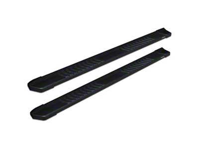 Raptor Series 6-Inch OEM Style Slide Track Running Boards; Black Textured (11-16 F-250 Super Duty SuperCrew)