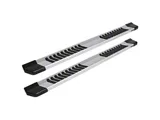 Raptor Series 6-Inch OEM Style Slide Track Running Boards; Brushed Aluminum (17-26 F-350 Super Duty Regular Cab)