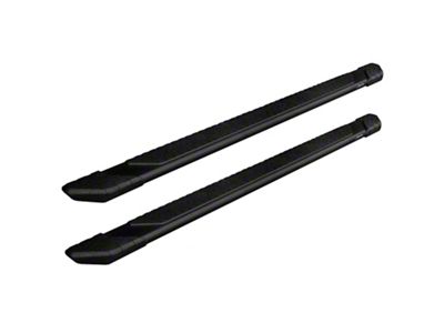 Raptor Series 5-Inch Tread Step Slide Track Running Boards; Black Textured (19-24 RAM 1500 Quad Cab)