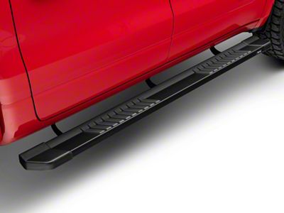 Raptor Series 6-Inch OEM Style Slide Track Running Boards; Black Textured (19-24 RAM 1500 Crew Cab)