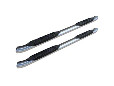 Raptor Series 4-Inch OE Style Curved Oval Side Step Bars; Polished Stainless Steel (10-24 RAM 2500 Crew Cab)