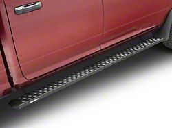 Raptor Series 6.50-Inch Sawtooth Slide Track Running Boards; Black Textured (10-26 RAM 3500 Crew Cab)