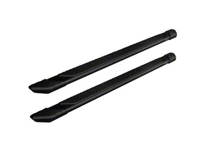 Raptor Series 5-Inch Tread Step Slide Track Running Boards; Black Textured (19-25 Ranger SuperCrew)
