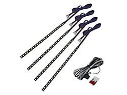Raptor Series 10-Inch LED Light Stripes; RGB (Universal; Some Adaptation May Be Required)