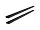 Raptor Series 5-Inch OEM Style Full Tread Slide Track Running Boards; Black Textured (07-18 Silverado 1500 Extended/Double Cab)