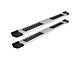 Raptor Series 6-Inch OEM Style Slide Track Running Boards; Brushed Aluminum (19-24 Silverado 1500 Double Cab)