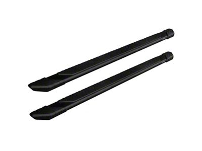Raptor Series 5-Inch Tread Step Running Boards; Textured Black (07-19 Silverado 2500 HD Extended/Double Cab)