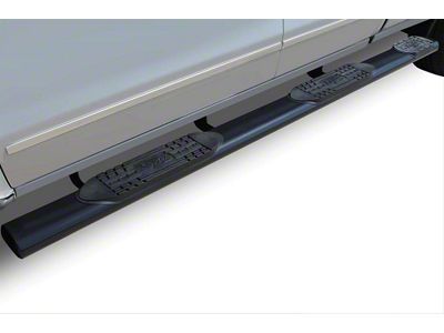 Raptor Series 6-Inch Oval Wheel to Wheel Side Step Bars; Black (07-10 Silverado 2500 HD Crew Cab w/ 6.50-Foot Standard Box; 11-19 6.0L Silverado 2500 HD Crew Cab w/ 6.50-Foot Standard Box)