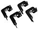 Raptor Series 4-Inch Curved OE Style Oval Nerf Side Step Bars; Black (04-14 F-150)