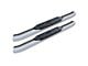 Raptor Series 5-Inch OE Style Curved Oval Side Step Bars; Body Mount; Polished Stainless Steel (14-18 Silverado 1500)