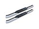 Raptor Series 5-Inch OE Style Curved Oval Side Step Bars; Body Mount; Polished Stainless Steel (99-06 Silverado 1500)
