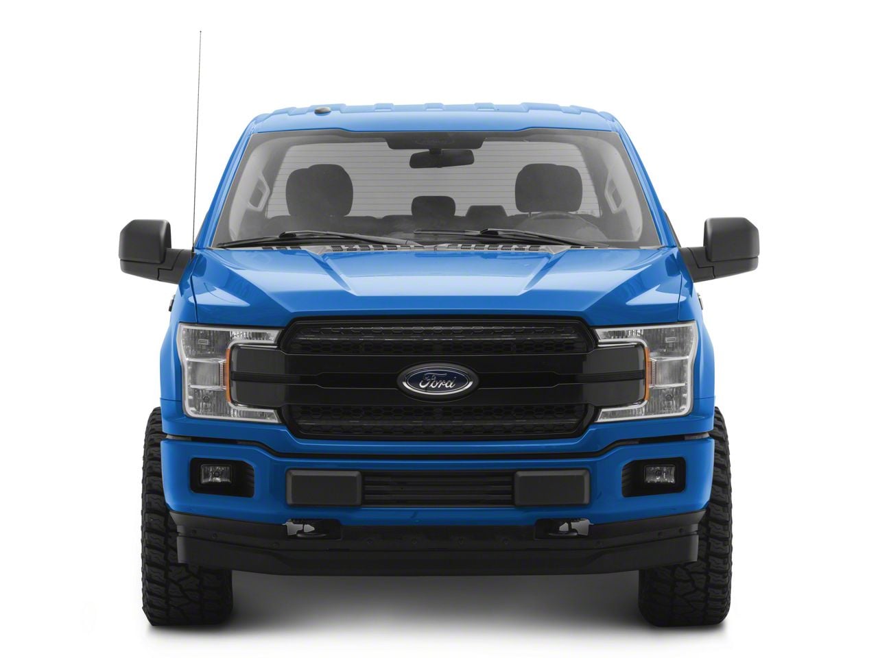 thumbnail image 2 of Etecgo Glossy Black Honeycomb Front Upper Hood Grille For Ford F-150 XLT XL 2018 2019 2020 2 of 6