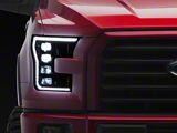 Raxiom CXR Series V2 LED Projector Headlights; Black Housing; Clear Lens (15-17 F-150; 18-20 F-150 Raptor)