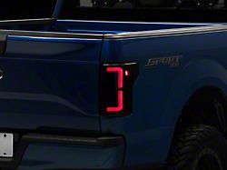 Raxiom LDS Series LED Tail Lights; Black Housing; Clear Lens (15-20 F-150)