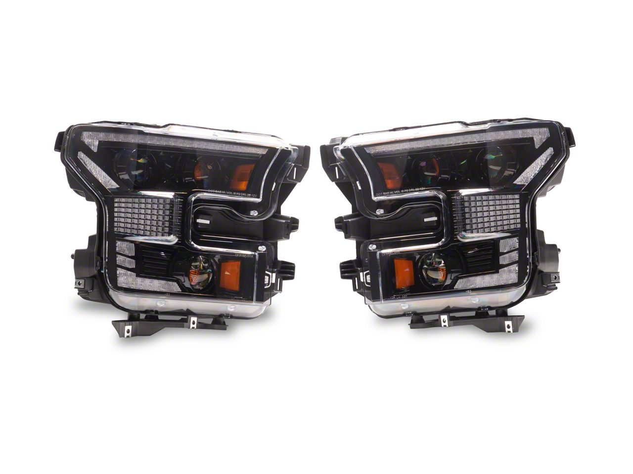 FOR FORD 2009-2014 F-150 BLACK LED BAR PROJECTOR HEADLIGHTS - Foto 9