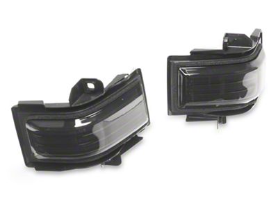 Raxiom Axial Series LED Side Mirror Turn Signal Lights; Smoked (17-22 F-250 Super Duty w/ Factory Towing Mirrors)