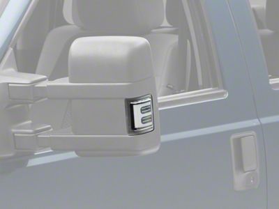 Raxiom V2 LED Side Mirror Marker Lights; Clear (08-16 F-250 Super Duty w/ Factory Mirrors)