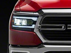 Raxiom LED Headlights; Black Housing; Clear Lens (19-24 RAM 1500 w/ Factory Halogen Headlights)